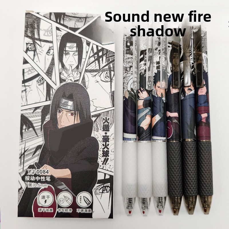 Model Kit Naruto - Długopis żelowy Anime Naruto, uroczy nadruk