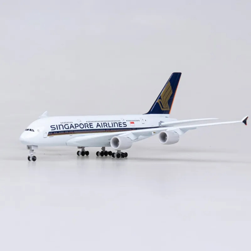 Model Kit Singapore - Metalowy model samolotu Airliner 20cm 1:400