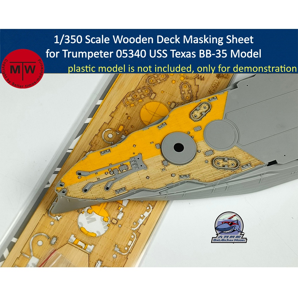 Model Kit Uss Iowa - Drewniana nakładka maskująca na pokład w