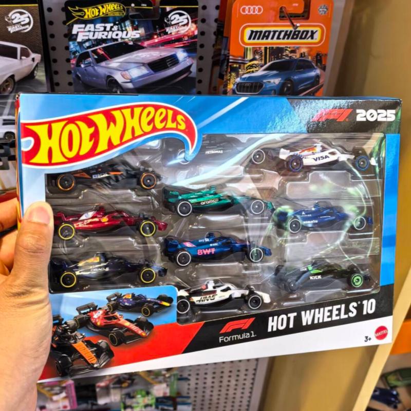 Model Kit F1 - Oryginalny zestaw 10 modeli Hot Wheels