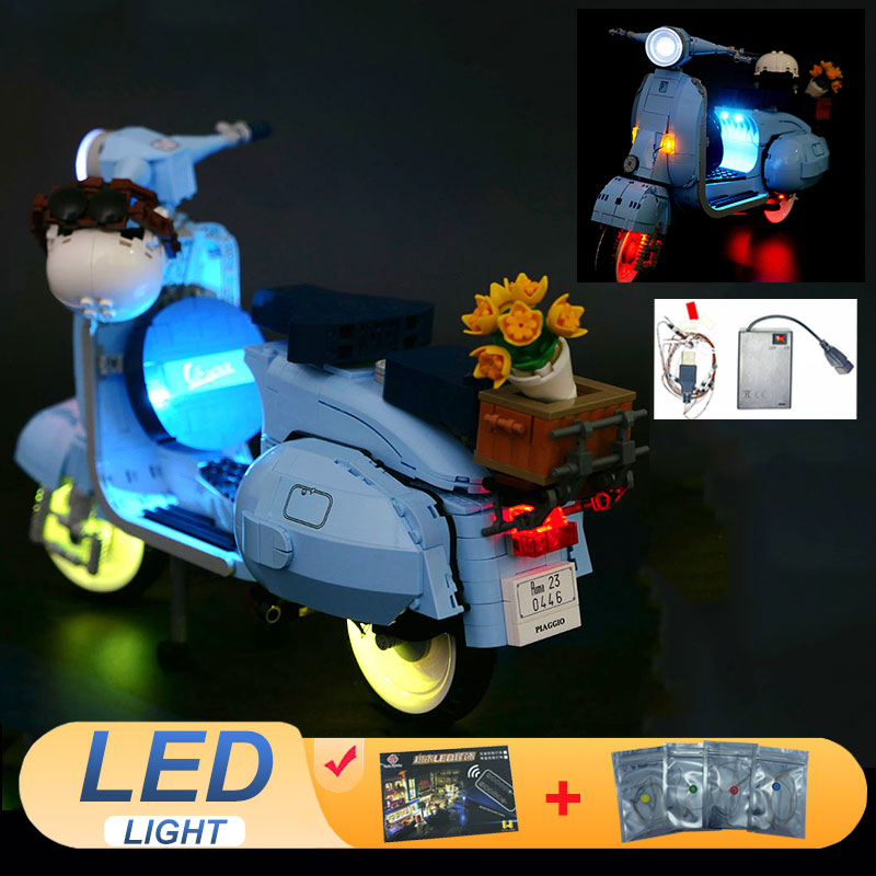 Model Kit Vespa - Zestaw świateł LED do LEGO 10298
