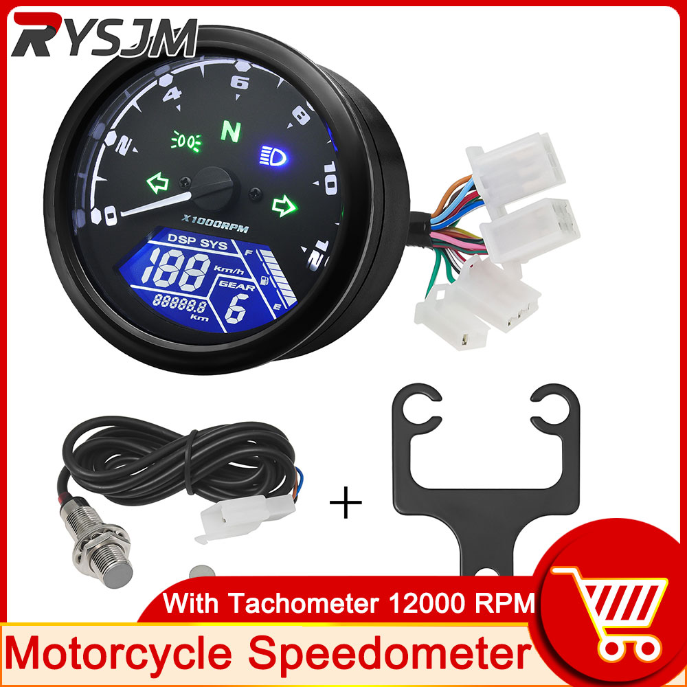 Model Kit Vespa - AD nowy uniwersalny motocykl 12000RMP LCD