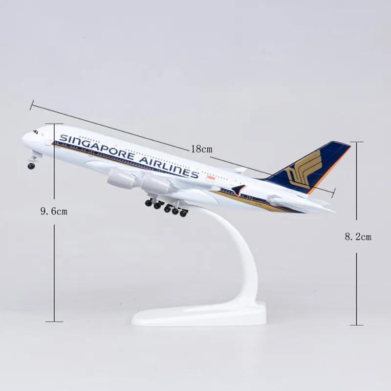 Metalowy model samolotu Airlin – Model Kit Singapore recenzja i cena