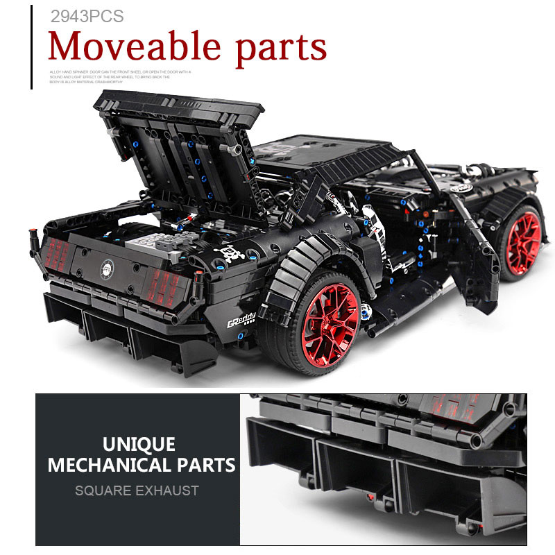 2943 elementy Techniczny Model – Model Kit Mustang recenzja i cena